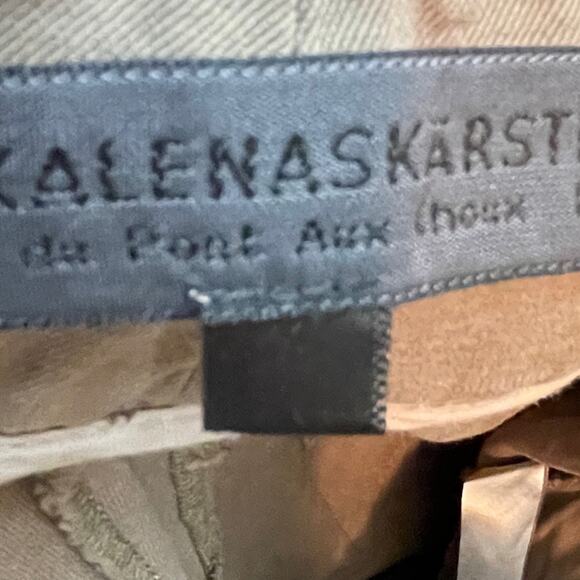 Anika Lena Skarstrom Extra Wide Leg A-Line Twill Culotte Pants Cotton Sz 38 - Picture 9 of 9